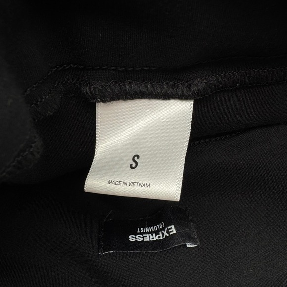 Express Columnist Black Pull On Dress Pants Womens Small Bootcut Flare S - Picture 4 of 6